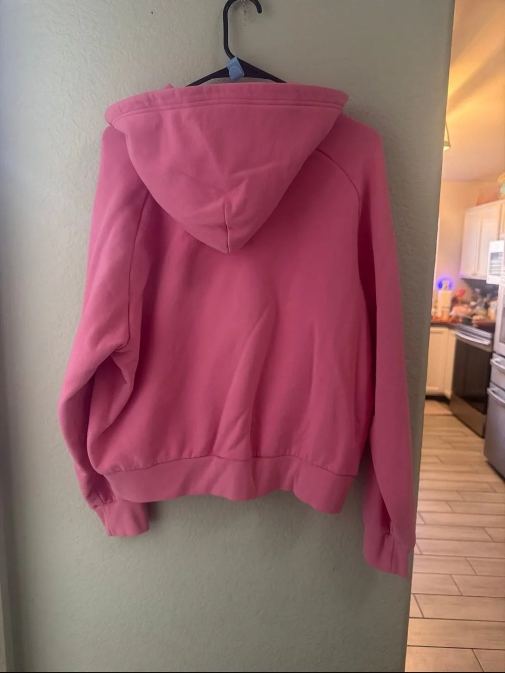 Athleta Rose Pink Half-Zip Hoodie Sweater